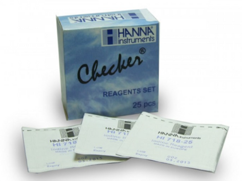 Hanna Checker Iodine HI-718-25 Reagents (100 Tests) - Blue Touch Aquatics