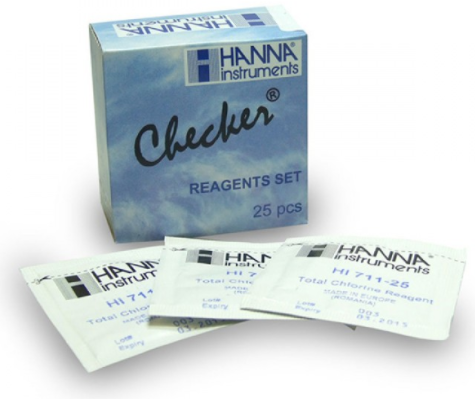 Hanna Checker Chlorine HI-711-25 Reagents (100 Tests) - Blue Touch Aquatics