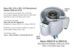 EA Nexus Eazy Upgrade Kits (for models manufactured 2006 and onwards) - Blue Touch Aquatics